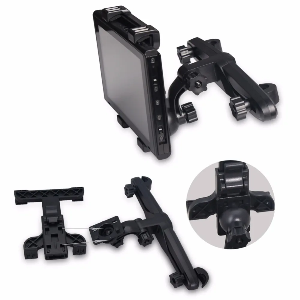 

VKTECH Game Accessories Game Console Stand Car Universal Holder Adjustable 360 Degree Console Seat Back Holder for Nintendo NS