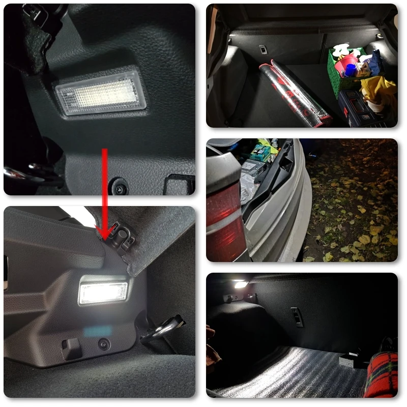 1x Авто Светодиодная подсветка для ног двери Чемодан багажник светильник для BMW E90 E91 F20 F21 F10 F15 E83 E84 1, 3, 4, 5, 6, 7-Series