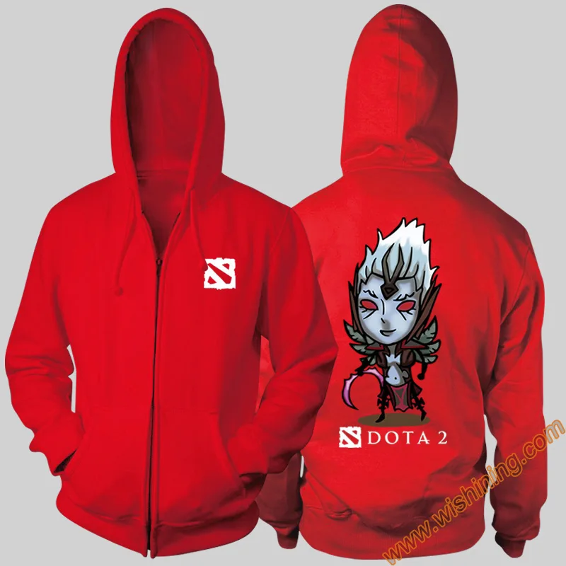  DOTA 2 hero Hoodies DOTA 2 Chaos Knight Black 3xl Large Size Hoodie DOTA2 Full Zipper Hooded Sweats