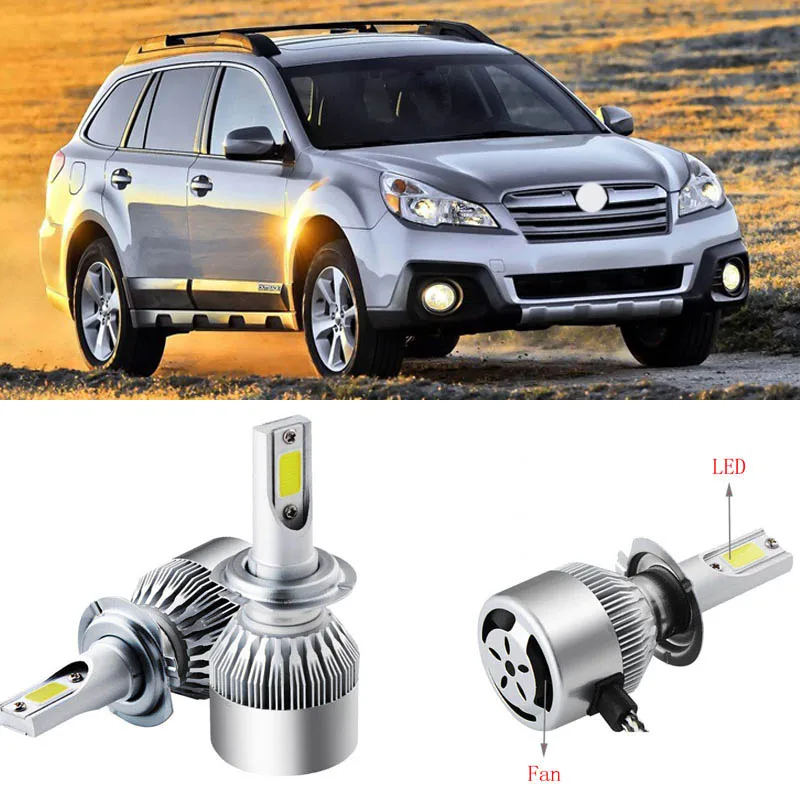 

2pcs 9005/HB3 6500K Single Beam LED Headlights Fog Lamp Bulbs For Subaru Outback 12-14