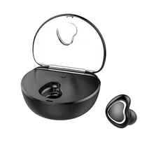 Love Heart Design Single Piece Mini Wireless V5.0 Bluetooth Earphone TWS Bass HIFI Stereo In-Ear Earbuds With Charging Box MIC Love Heart Design Single Piece Mini Wireless V5.0 Bluetooth Earphone TWS Bass HIFI Stereo In-Ear Earbuds With Charging Box MIC