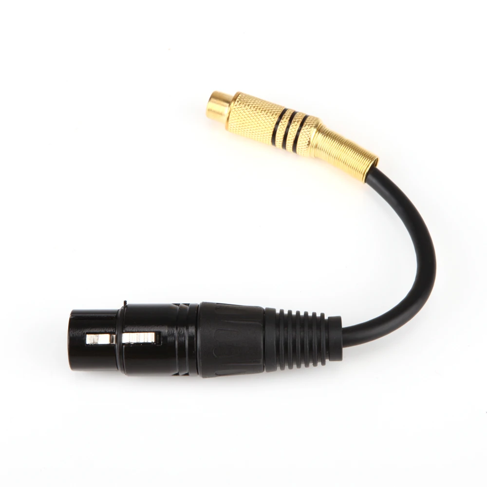 3Pin XLR розетка на один RCA Женский Джек адаптер конвертер кабель Провода 15CM100%