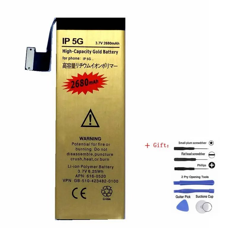 

the Battery for the iphone 5 Replacment High Capacity Internal Accumulator Bateria for Apple iPhone 5g Battery for Mobile Phone