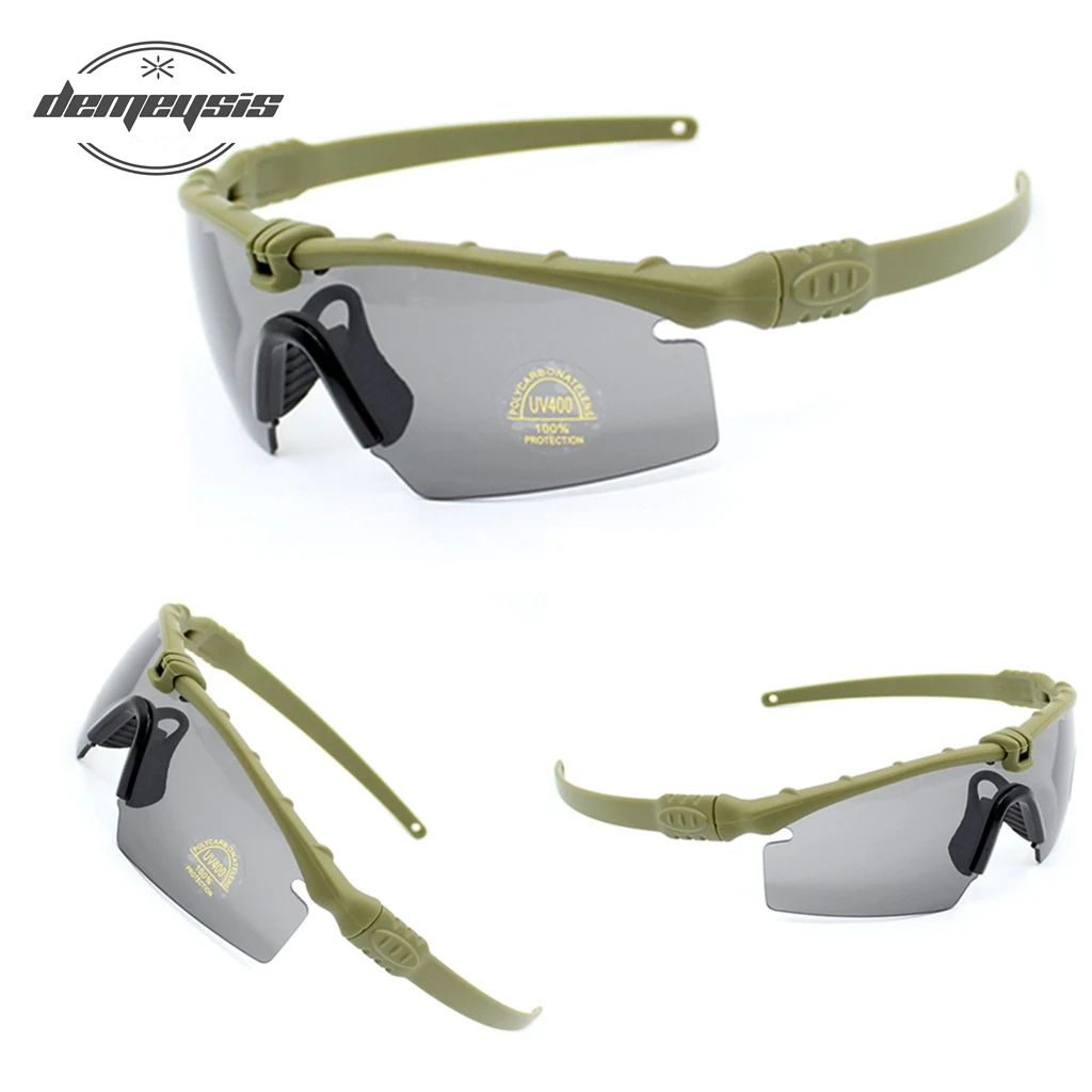 Великолепное качество, тактические поляризационные очки, армейские очки, очки для стрельбы, очки для мужчин, спортивные солнцезащитные очки для Wargame