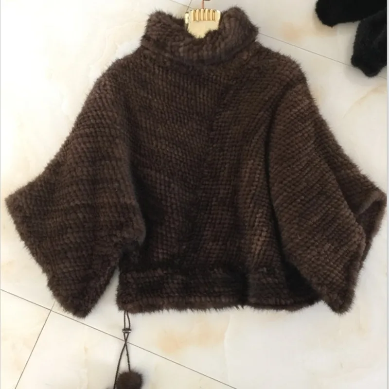 

2018 New Women Genuine Knitted Mink Fur Coat Warm Real Mink Fur Jacket Natural Mink Fur Outwear Size