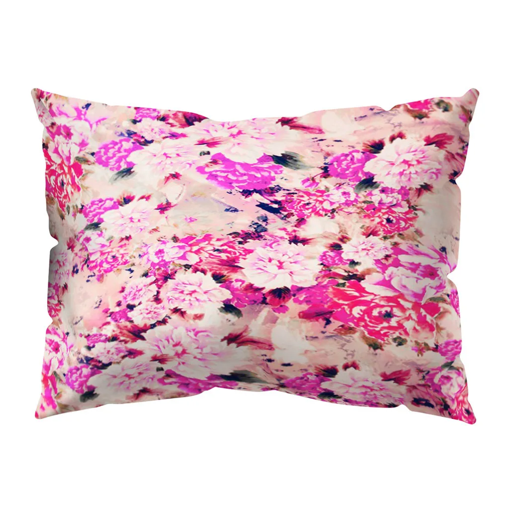

30x50cm Naughty Expression Soft Peach Skin Throw Pillow Pillow Cover Home bedroom living room Flora Seat Case Pillowcase pink