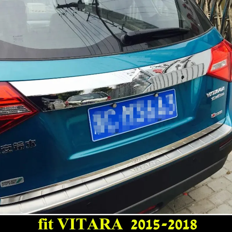 

For Suzuki Vitara 2017 2016 2015 Sticker Stainless Steel Back Door Tailgate Trim Cover Stripe for Vitara 2017