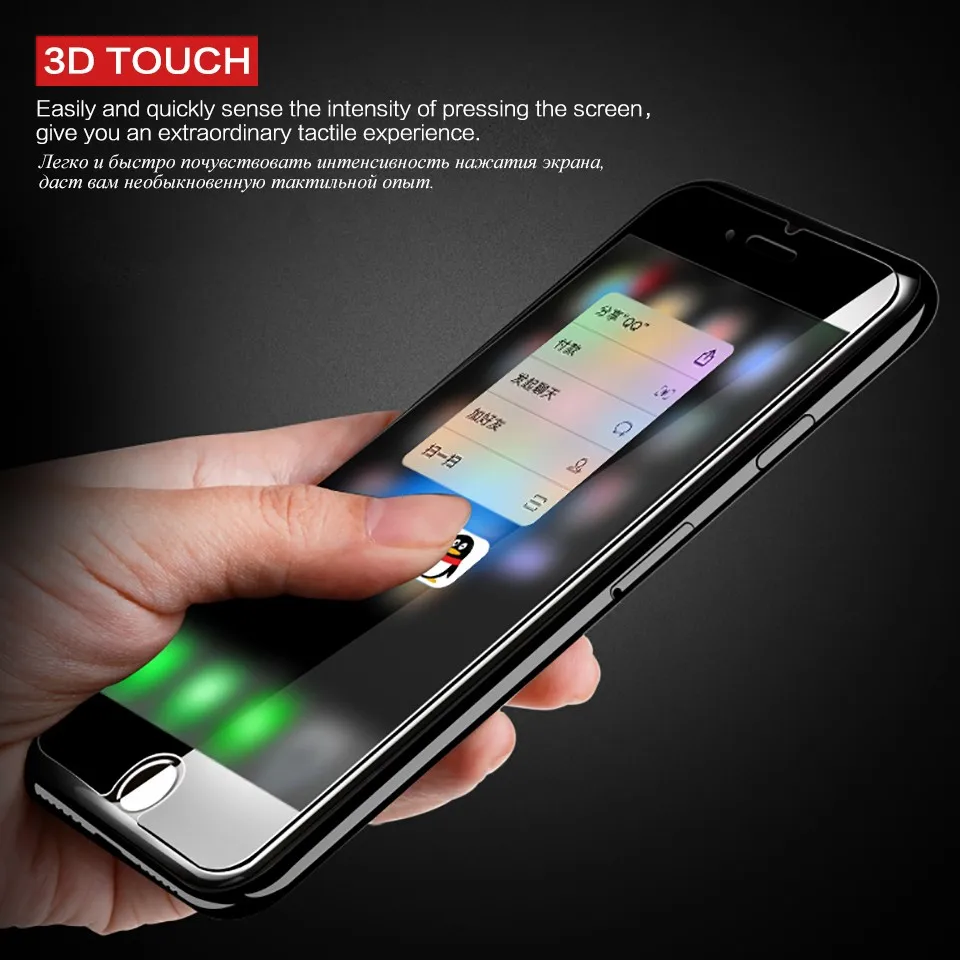 PZOZ для iphone 7, закаленное стекло, защитная пленка, прозрачный чехол для iphone 7 Plus 4,7& 5,5 для iphone 8 Plus