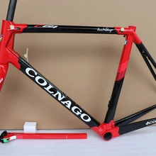 C649 Colnago C64 углеродная рама для T1100 углеродистая рама для дорожного велосипеда глянцевое покрытие черного и красного цвета с белым наклейка