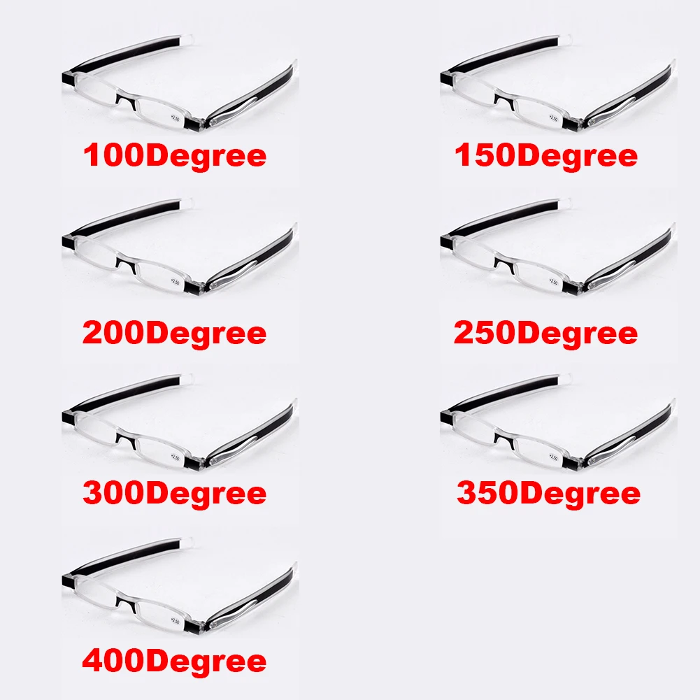 

360 Degree Rotate Foldable Women/Men Reading Glasses Mini Clear Lens Reader Presbyopic Eyewear 1.0 1.5 2.0 2.5 3.0 3.5 4.0