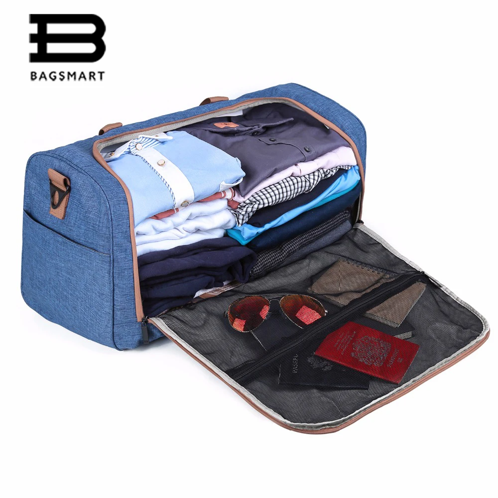 BAGSMART Designers Bag Weekend Travel Bag For Men and Women Shoes