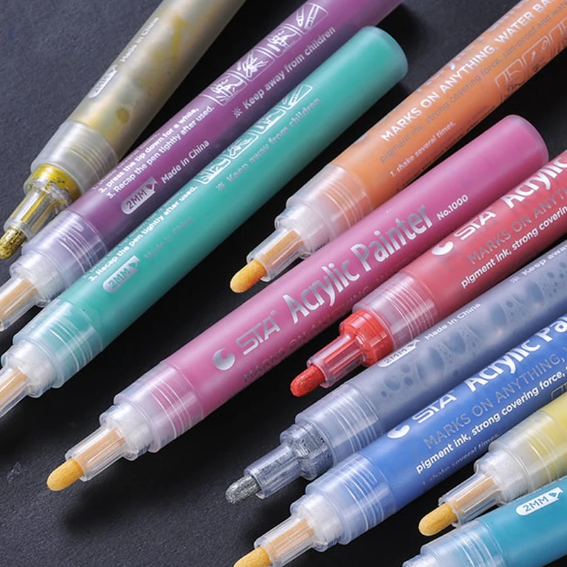 

10 Colors Single Marker Light Pens Loose Soft Paint Pens For Sketch Drawing Manga Animation Sharpie Marker Copic
