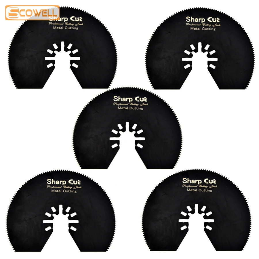 

30% Off 5pcs 80mm Half Round Circle Oscillating Multimaster Power Tool Saw Blade for cutting metal HSS Saw blades for pipe cut