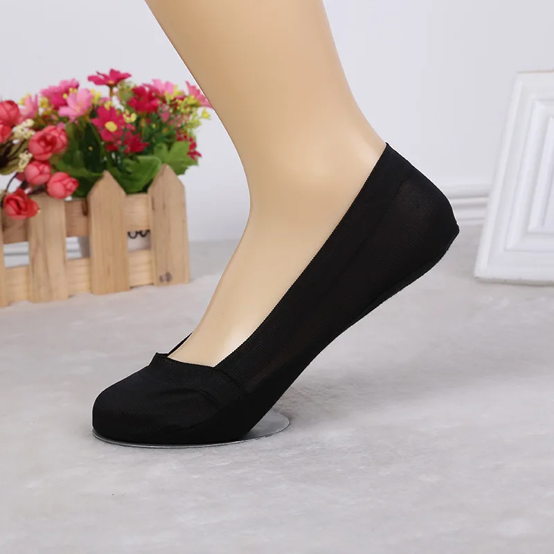

Fashion Solid Color Short Sock Slippers Woman Summer Low Anti Skid Invisible Liner High Quality Ice Boat Socks