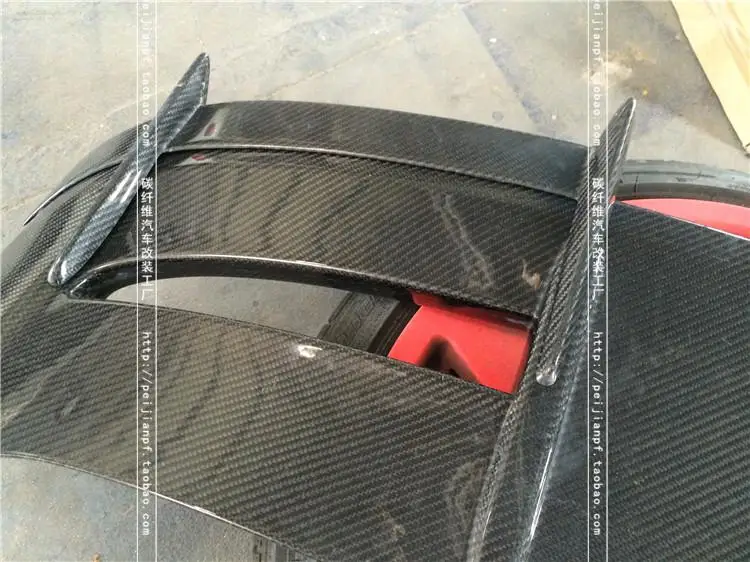 Подходит для Ford Fiesta ST 2013- карбоновое волокно задний спойлер заднее крыло