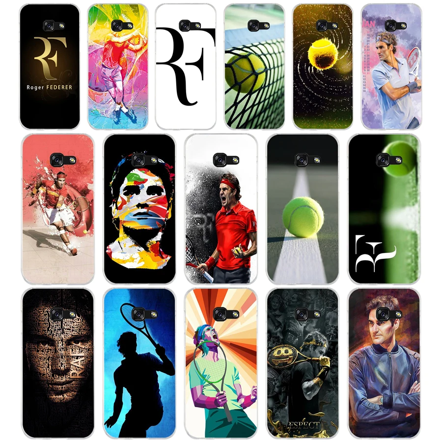 

256WE Tennis star roger federer Soft Silicone Tpu Cover phone Case for Samsung A3 A5 2016 A3 A5 2017 A7 A8 2018 A50