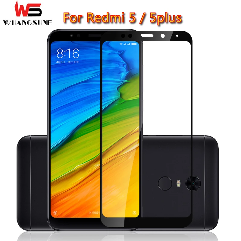 

For xiaomi redmi 5 glass tempered full cover prime screen protector for redmi 5 plus Note7 Mobile phone Protective glass film