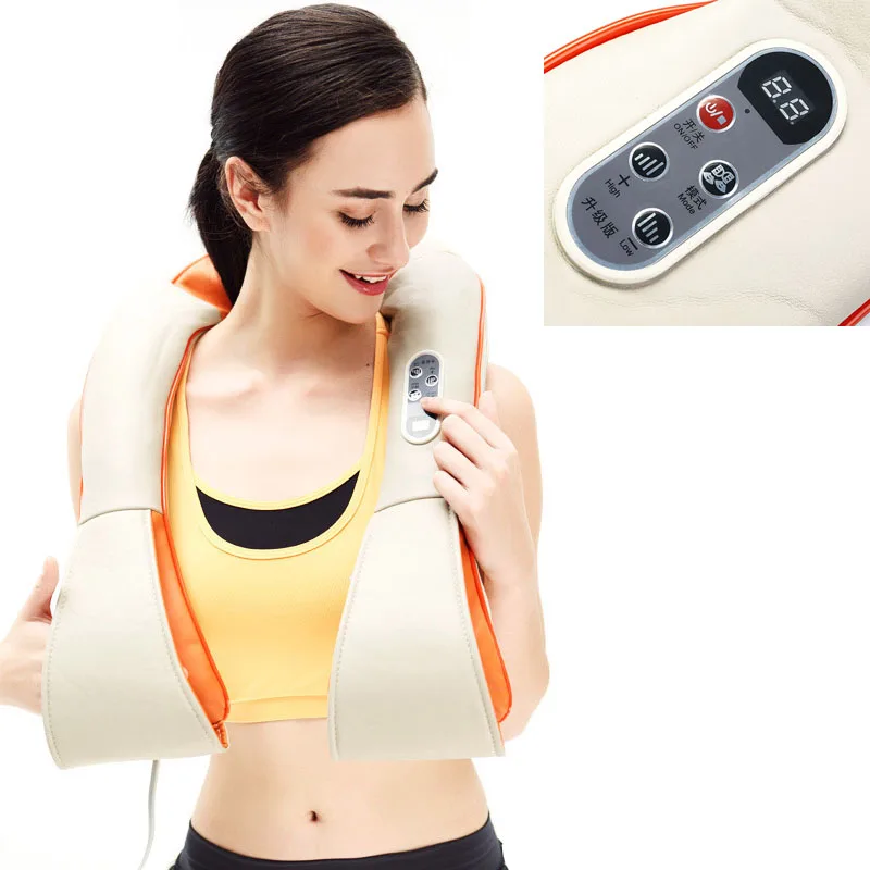 Electrical Shiatsu Shoulder Massage Shawl 3D Kneading Vibration Back