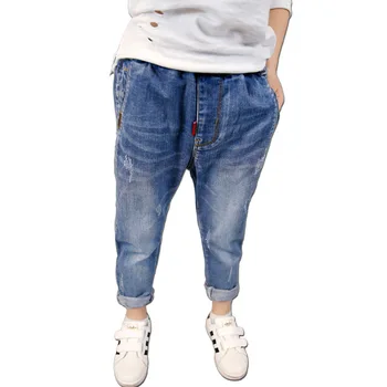 

baby boy jeans kids jeans boy pants spring autumn children trousers for teenagers boys blue loose children denim pant 4-13T