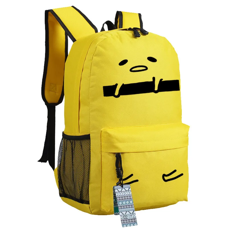 Рюкзак Gudetama Lazy Egg с мультипликационным принтом школьная сумка дорожная через