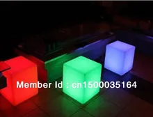 Magic led illuminated furniture waterproof outdoor 30 30 30CM led cube chair bar stools wedding party