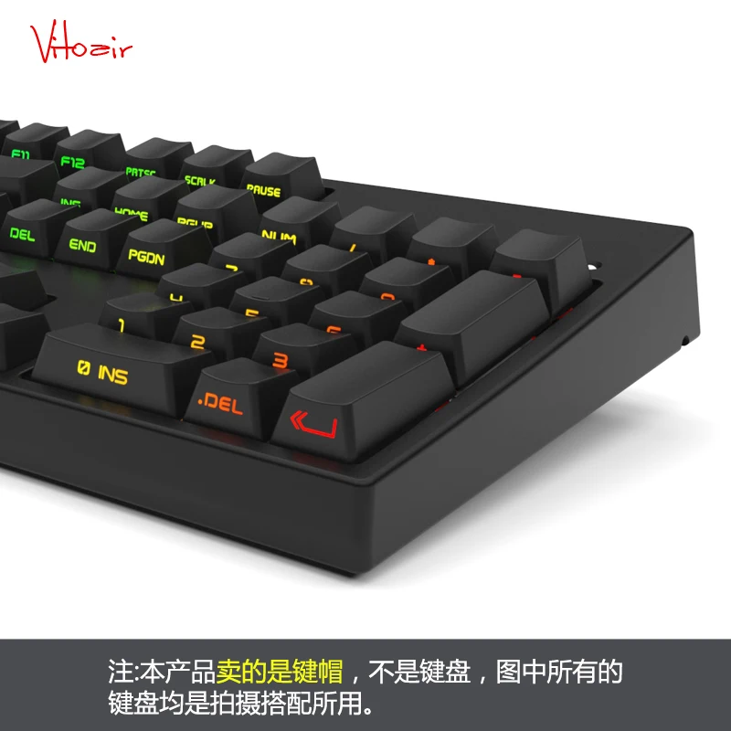 Only Keycap Black Black White PBT Double Shot 104 Side-lit Shine Through Translucent Backlit keycaps OEM Profile for MX Mechanical Keyboard Filco Only Keycap Black Black White PBT Double Shot 104 Side-lit Shine Through Translucent Backlit keycaps OEM Profile for MX Mechanical Keyboard Filco