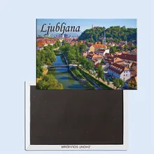 Любляна, красивые пейзажи, словенская 24472 магнит на холодильник