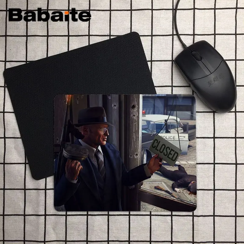 Babaite Mafia III DIY дизайн игровой с узором коврик для мыши Размер 18x22 см Скорость версия