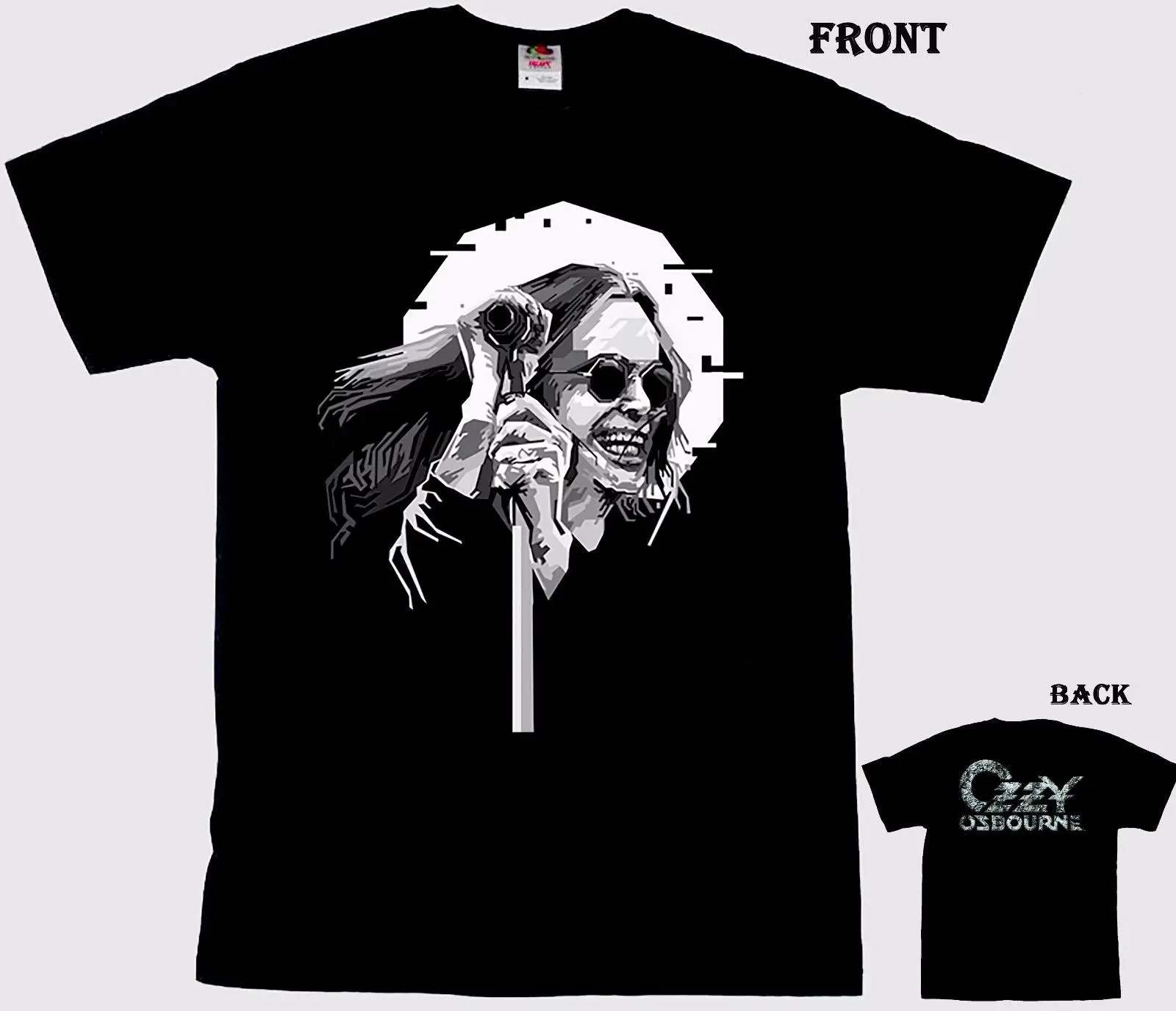 Ozzy Osbourne- English Singer, Songwriter, T-shirt, SIZES:S To 3XL Brand Cotton Men Clothing Male Slim Fit T Shirt Top Tee