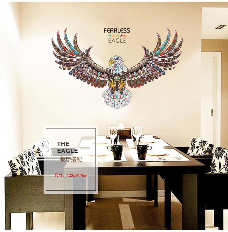 

The Eagle Wall Stickers For Kids Room Removable Vinyl Decals Rame 3D Wall Decoration Diy On The Wall Poster For Kids Rooms