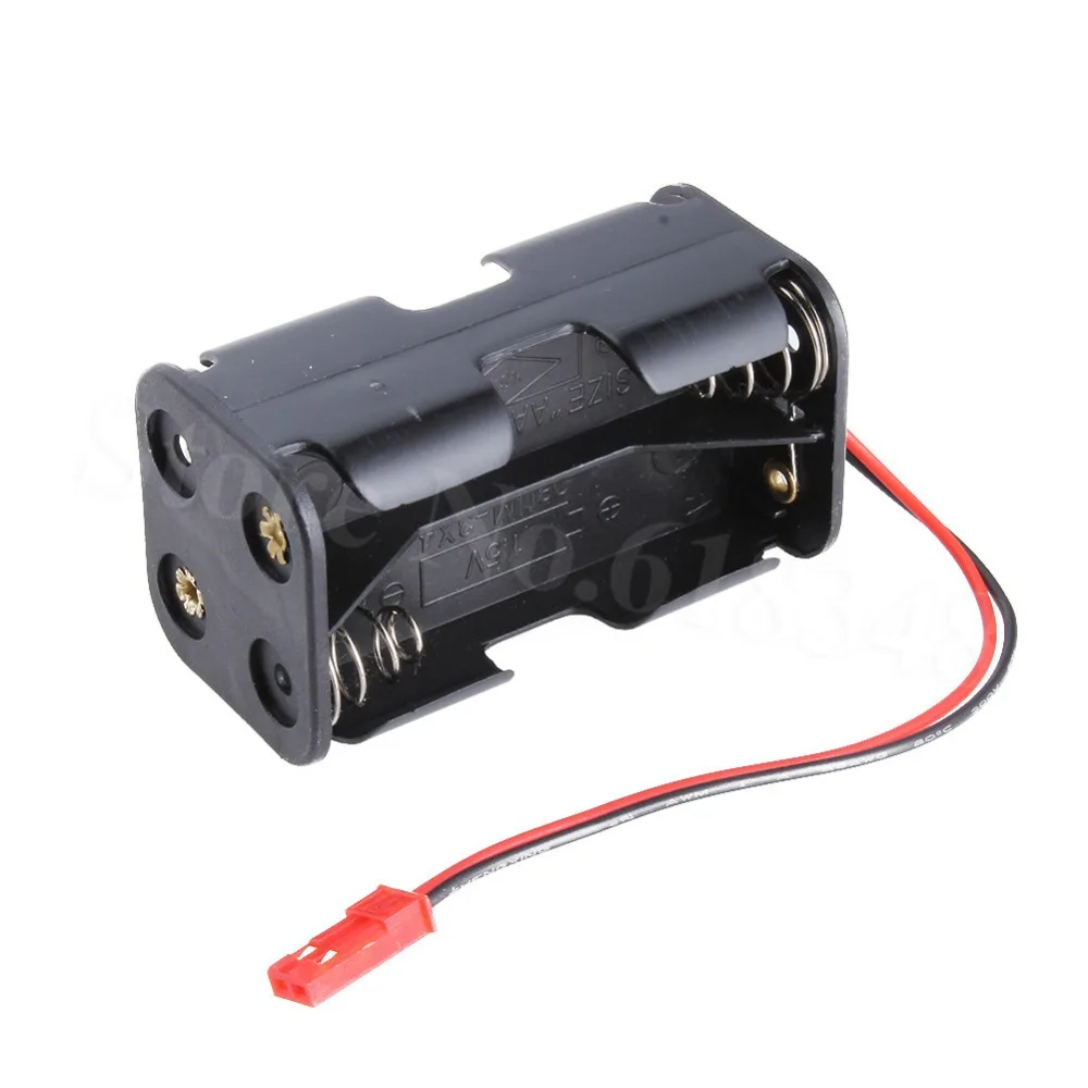 

HSP 02070 4 AA Battery Container Holder Case JST Plug for RC 1/10 1/8 Nitro Power Remote Control Car Parts Replacement