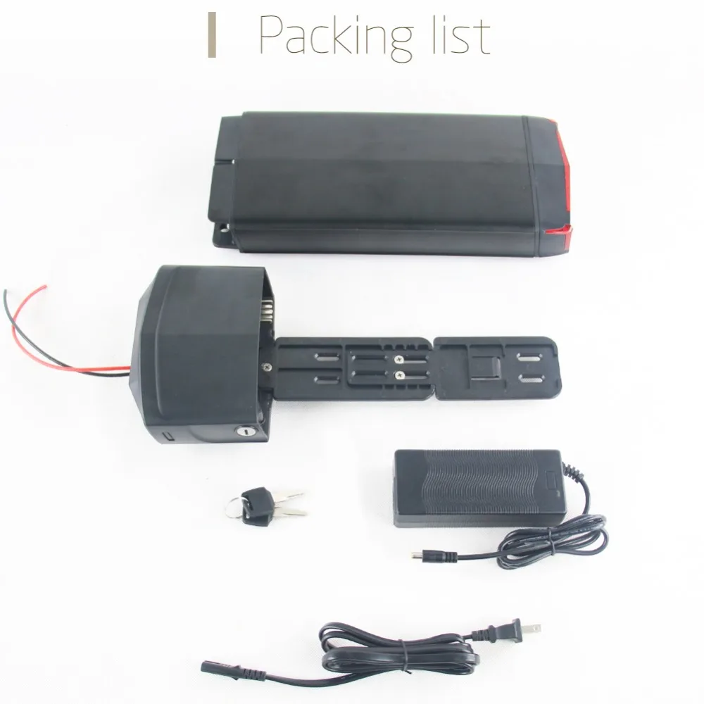 Perfect 48v battery 10Ah capacity lithium battery li-ion 48v rechargeable battery 48V rear rack battery for bafang motor 750w 500w 12