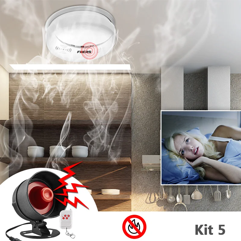 Loudly New Easy DIY setting Simple to operate Wireless Home House Alarm Siren System Security Alarm System for Warehouse Garage