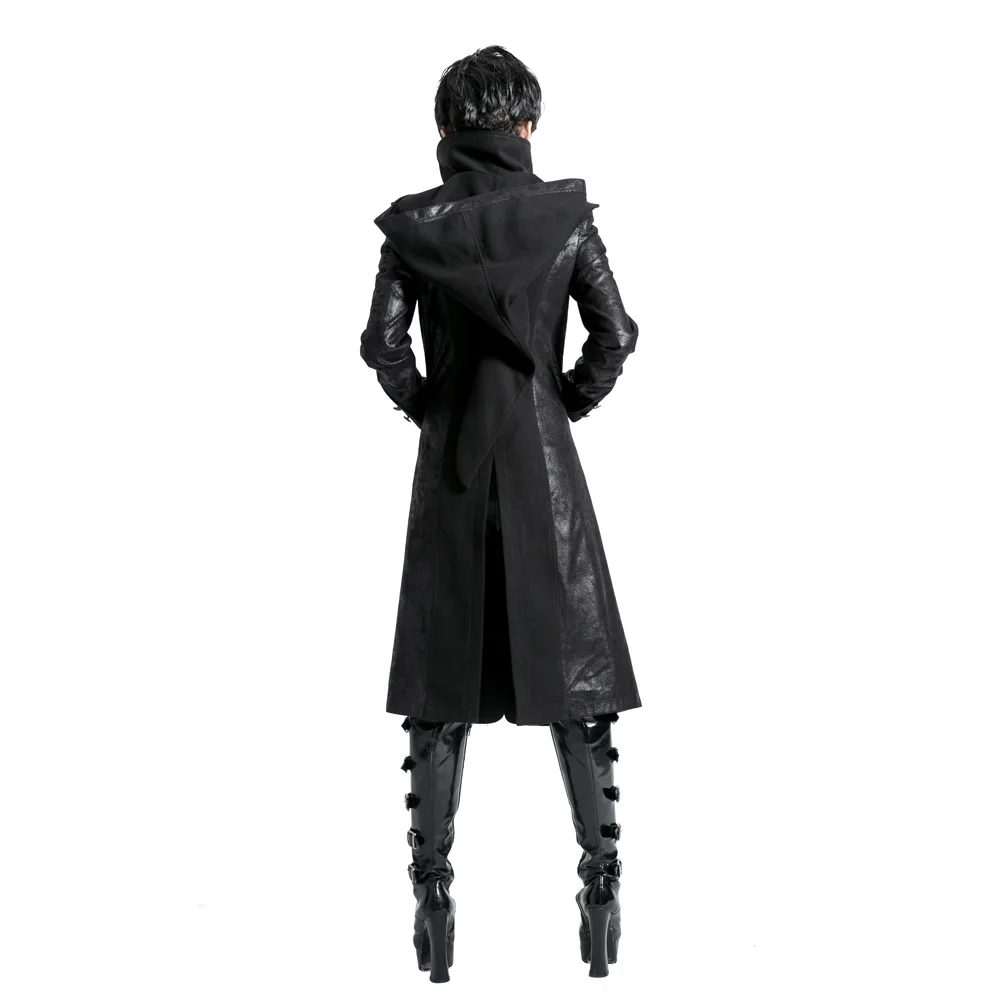 Женская длинная куртка с капюшоном в стиле панк рок Y420F|visual kei|long jacket coatjacket coat |