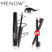 M. n Menow бренд горячие продажи Макияж Водонепроницаемый черный долговечная жидкость набор подводок для глаз подарок два черный/коричневый EyepencilE10009