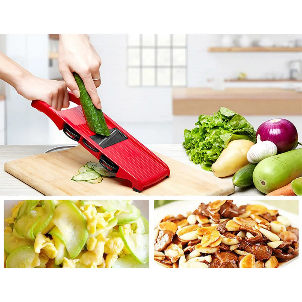 Creative Mandoline Slicer Vegetable Cutter with Stainless Steel Blade Manual Potato Peeler Carrot ChGrater Dicer Kitchen Tool (5)