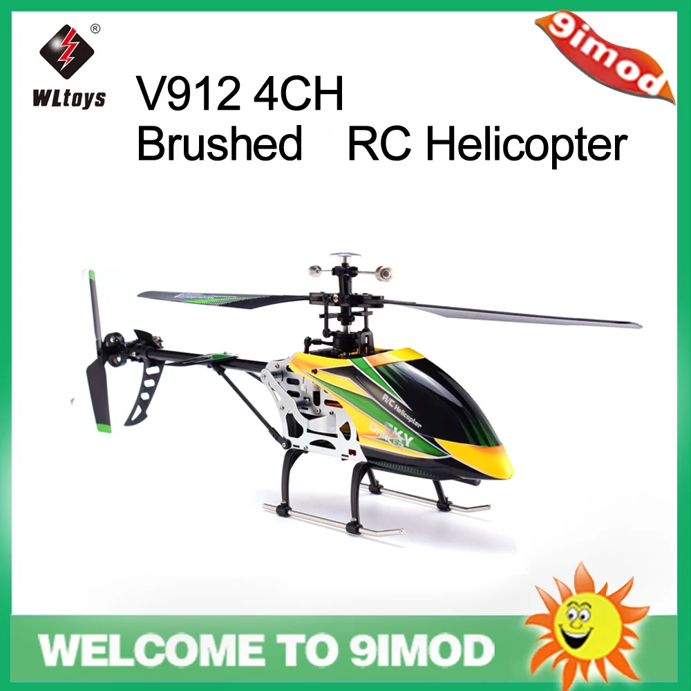

WLtoys V912 Sky Dancer 4CH Brushed Single Blade RC Helicopter with Gyro Head Lamp Light RTF Helicopter Kids toy gift