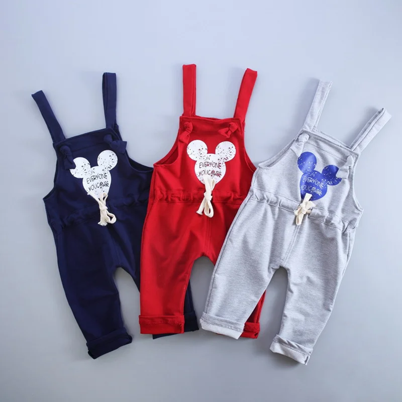 Boys Clothes Cartoon Pattern Children Boys Solid Harem Pants Comfortable Fashion Leisure Camisole Pants Children Clothing