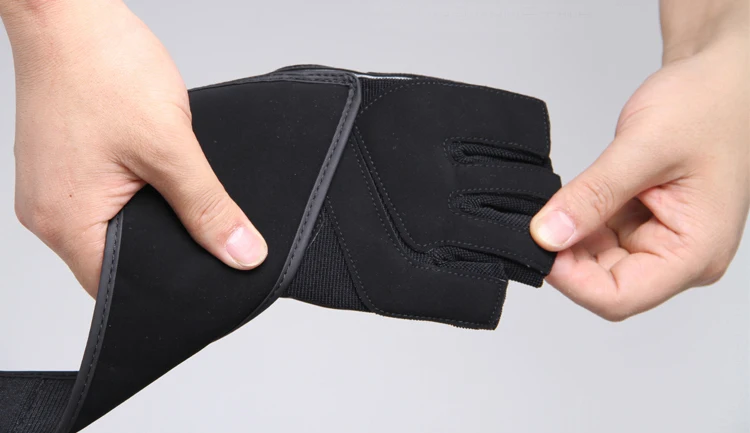 ПУ фитнес прочные спортивные перчатки для тяжелой атлетики перчатки