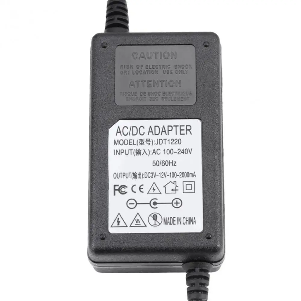 12 V Регулируемый адаптер питания Ac Dc 3 2A 24W Универсальный драйвер регулятора