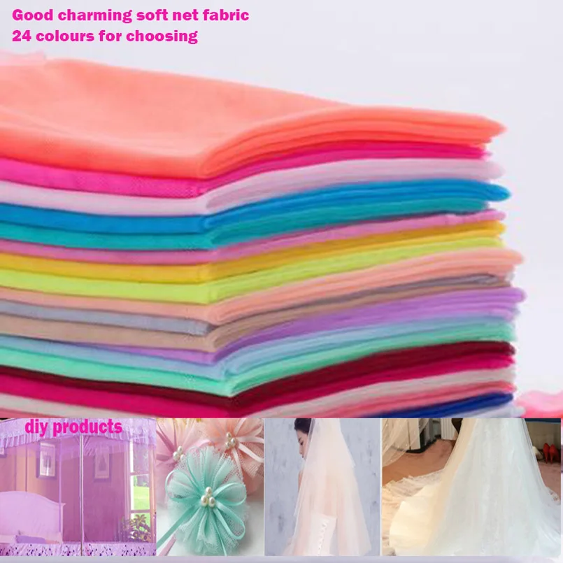 

Tulle fabric 160cm*2m/Lot Soft Net Fabric Hexagonal Encryption Gauze Net Yarn Mesh Tulle Fabric DIY Sewing Tutu Wedding Dress