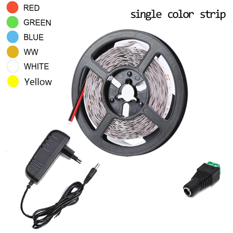 СВЕТОДИОДНАЯ лента SMD 2835 RGB 5 м 300 светодиодов красный синий зеленый белый DC12V