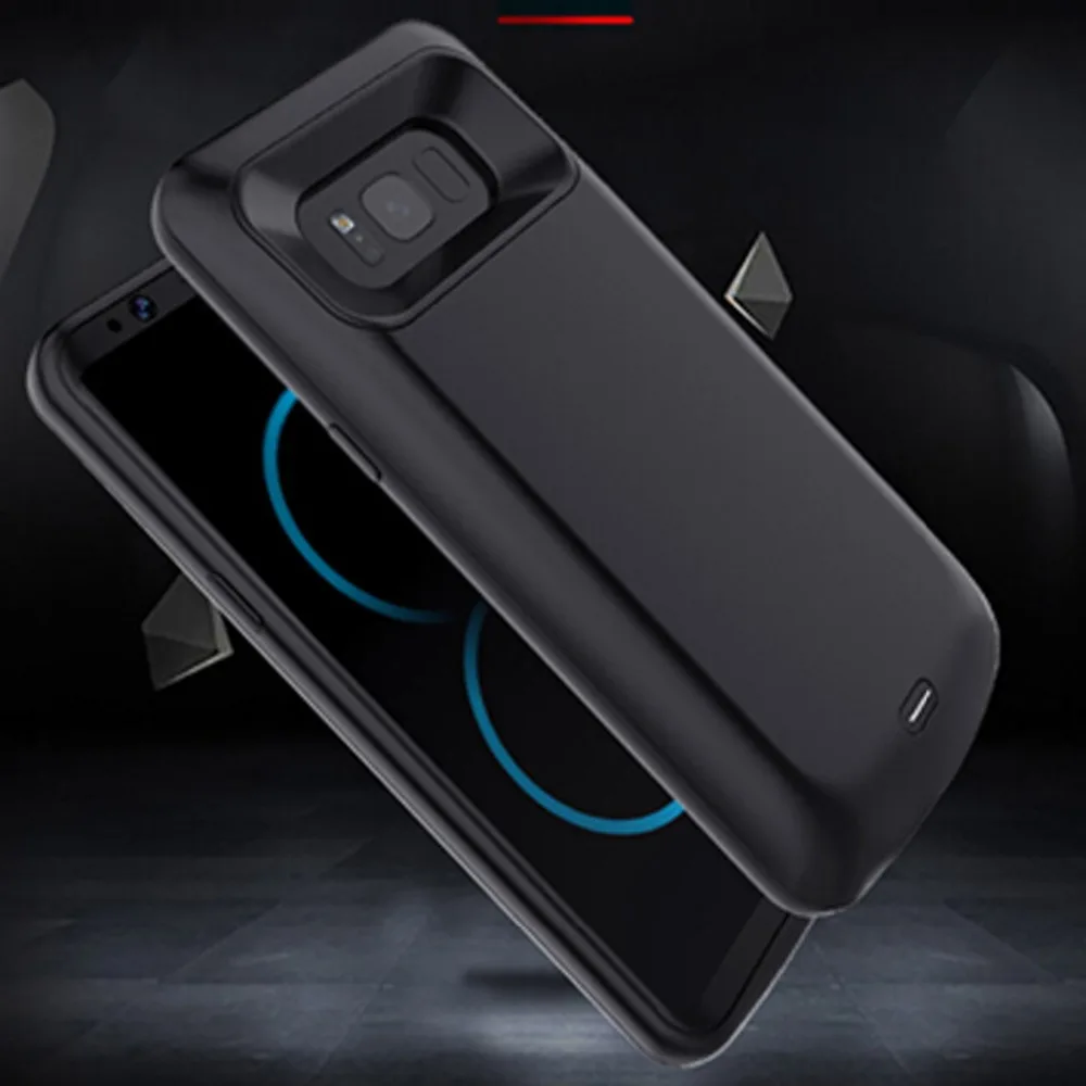 Fuloophi Battery Charger Poverbank Case for Samsung Galaxy S8 Case Battery Powerbank Power Bank 5500mah Battery Charger Cases