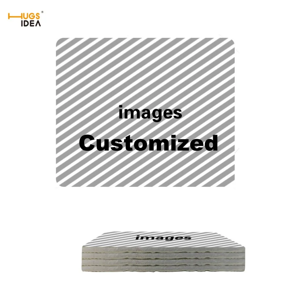 

HUGSIDEA 4 PCS / Set Customized Placemats Insulation Dining Tableware Table Mat Cup Bowls Coasters Non Slip Kitchen Accessories