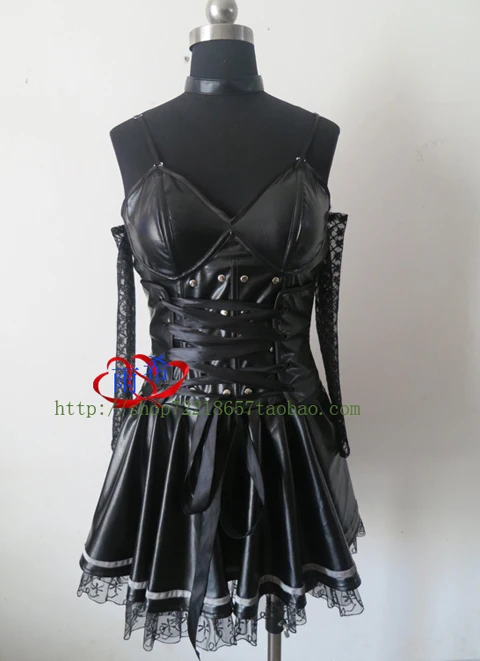 

Hot Anime DEATH NOTE Amane Misa Cosplay Party Lolita Black Dress Full Set Free Shipping NEW