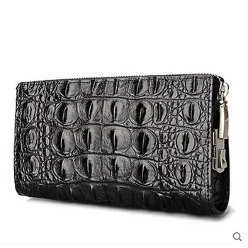 

jialante crocodile leather men clutch bag man bag lock capacity business men purse bag