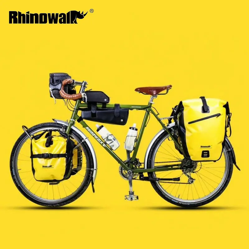 Rhinowalk длинная дорожная сумка для велосипеда большая емкость водонепроницаемая
