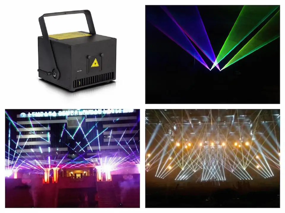 flightcase+Multi color 4W RGB Animation Laser Stage Light Analog