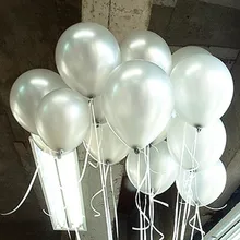 High Quality 10pcs lot 1 5g Silver Latex Balloon Air Balls Inflatable Wedding font b Birthday