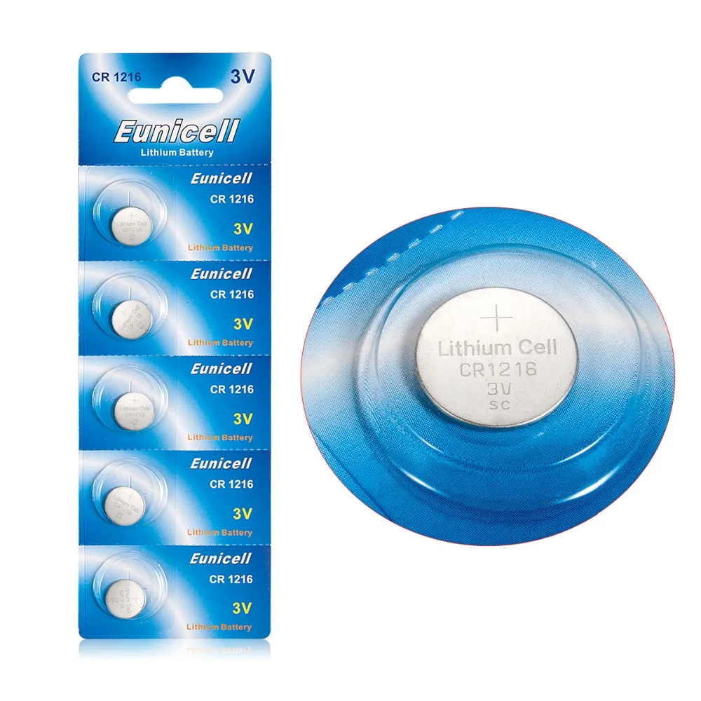5 шт. литий ионные батарейки CR1216 ECR1216 DL1216 BR1216 LM1216 5034LC 1216 3 в|batteries for watches|button cell batterycell
